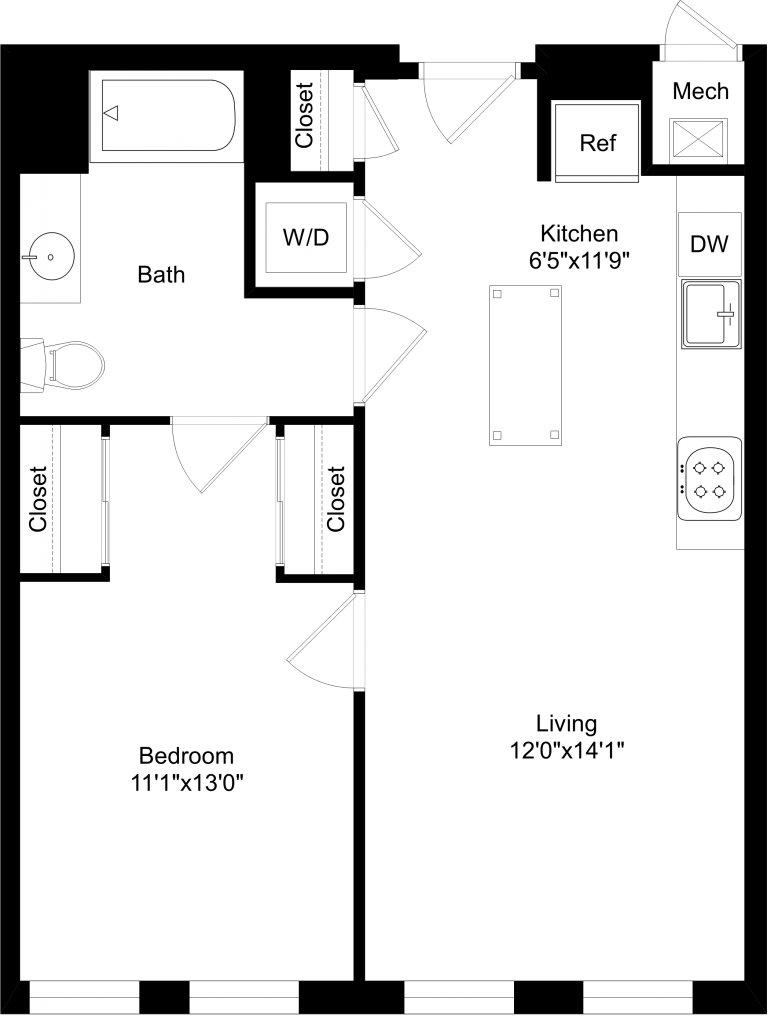 1B2 floor plan